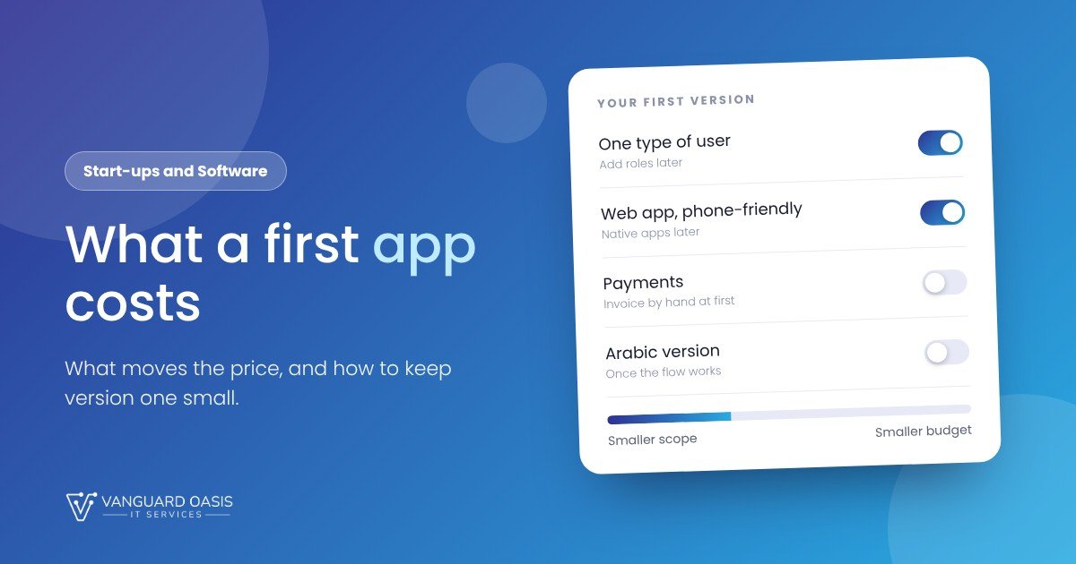 First App Costs First App Costs