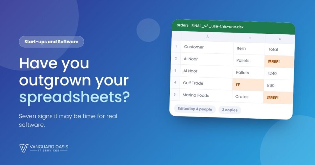 Outgrown Your Spreadsheets Outgrown Your Spreadsheets