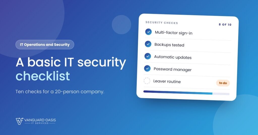 Basic IT Security Checklist